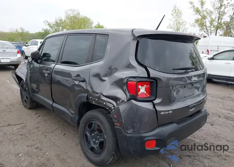 2018 Jeep Renegade Sport 4X4 from USA, damaged, VIN ZACCJBAB9JPJ70730